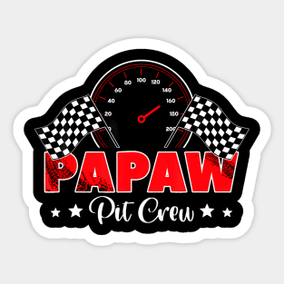 Race Car Grandpa Of The Birthday Boy Racing Family Pit Crew Sticker